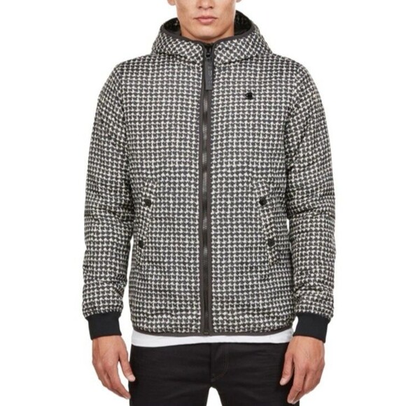 Mens G-Star Raw Hooded Puffer Zip-Up Jacket XXL - Picture 1 of 13